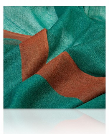 Палантин Унисекс W-BORDE/GREEN.RUST